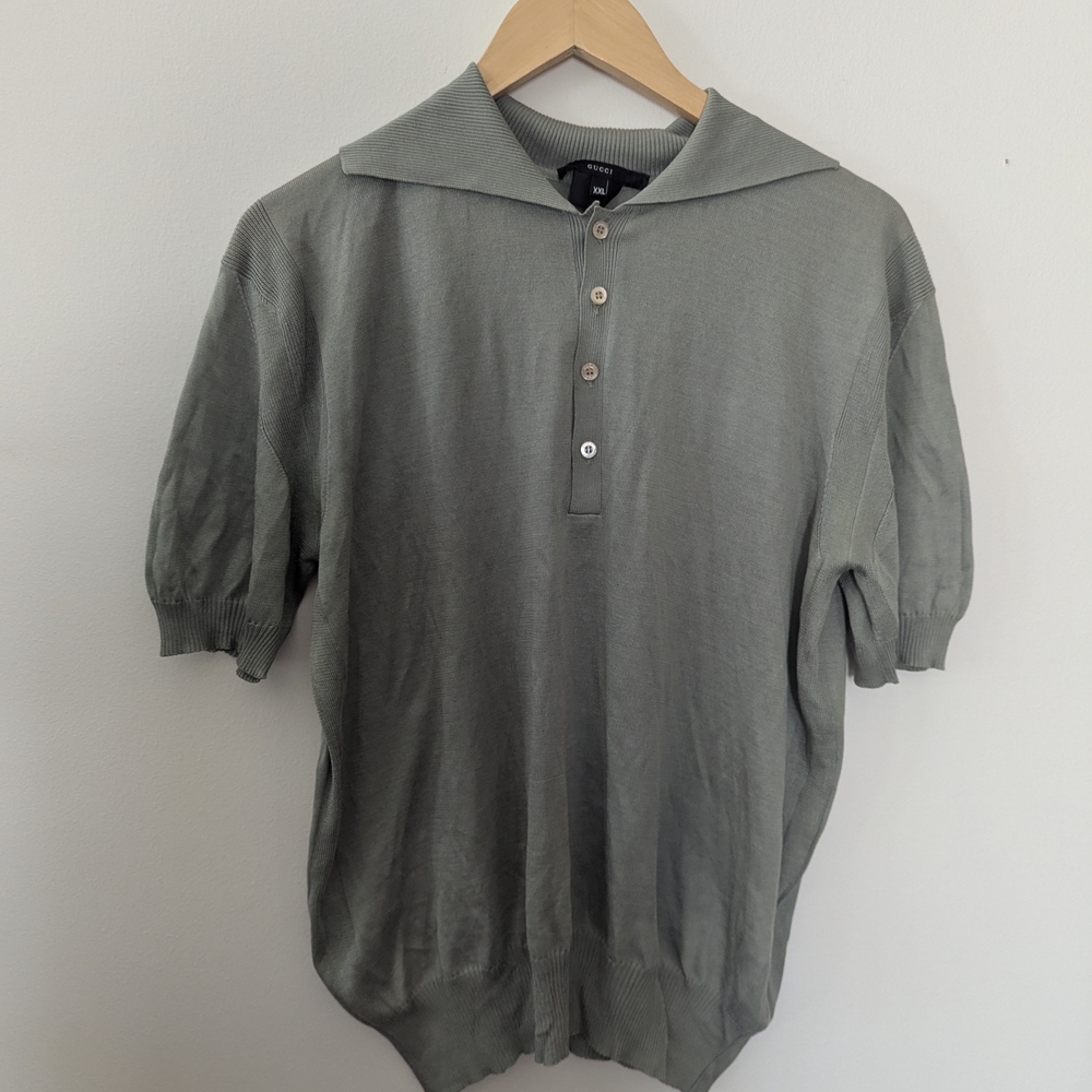 Gucci Green Polo Shirt Relaxed Fit